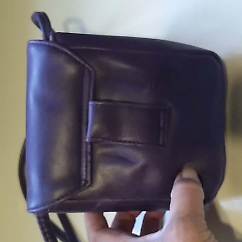 Vintage, Small Purple, Cross Body,  handbag, Strap, removable, Purple, Zipper - Picture 2 of 9